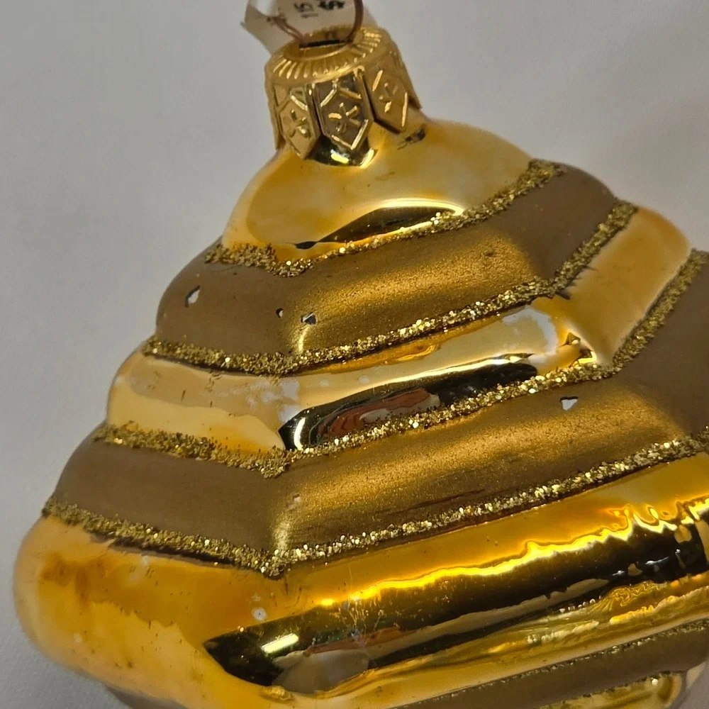 HM Christmas Ornaments Unisex OS Gold Silver NEW 9pc Vintage Style Glass Lot